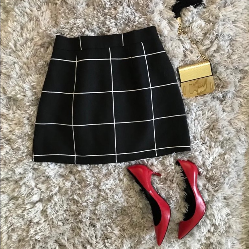 Checkered Mini Skirt